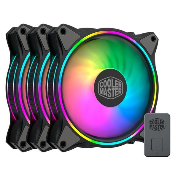 فن کیس کولر مستر مدل MASTERFAN MF120 HALO   بسته سه عددی