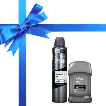 پک بهداشتی اسپری و مام مردانه داو Dove اورجینال مدل اینویزیبل درای ضد لک و زردی بسته 2 عددی