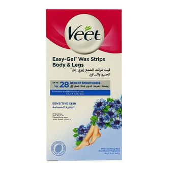 نوار موبر بدن ویت Veet مخصوص پوست حساس تعداد 20 عددی
