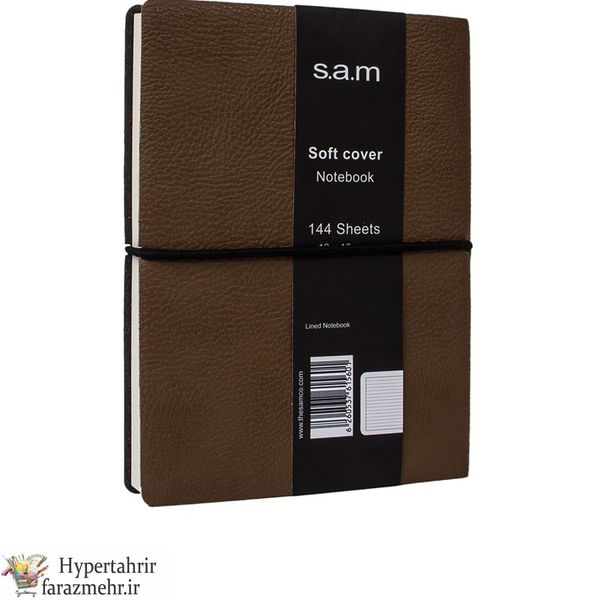 دفتر یادداشت سام( Sam) دنزو سایز  جیبی کشدار 144 برگ در طرح های (پارچه ای -چرمی کلاسیک-پاستلی )