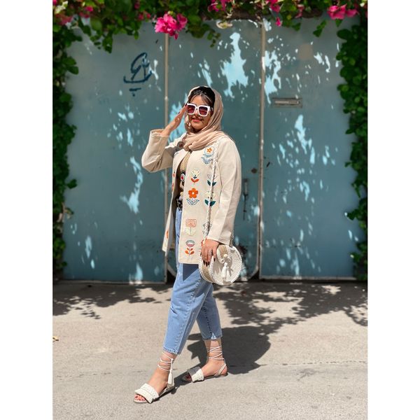 کت گلدوزی شده با دست کد C0301