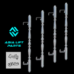 پک 4 عددی دستگیره فلزی درب آسانسور