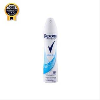 اسپری زنانه رکسونا Rexona اورجینال مدل cotton dry حجم 200 میل