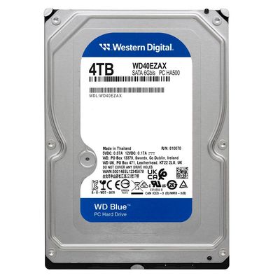 هارد اینترنال وسترن دیجیتال آبی مدل WD40EZAZ ظرفیت 4 ترابایت