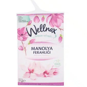 پودر خوشبو کننده ولناکس Wellnax کمد لباس و رخت خواب اسانس گل مانولیا حجم 21 گرم