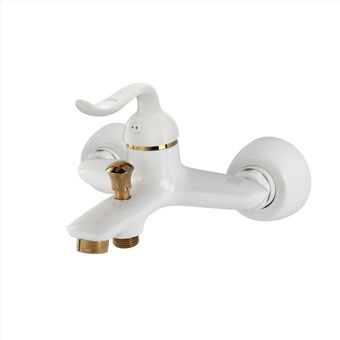 شیر حمام کسری مدل رابین سفید طلایی