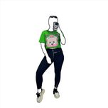 تیشرت کراپ زنانه