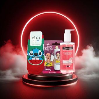 پک هدیه بهداشتی پوشاک یلدایی قرمز بسته 3 عددی