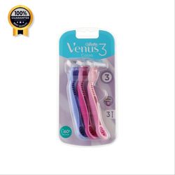 خودتراش ونوس ژیلت Gillette اورجینال مدل 3 عددی رنگی