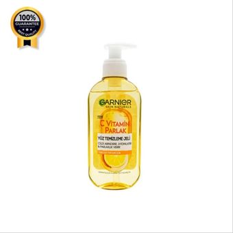 ژل شستشوی صورت گارنیر Garnier اورجینال مدل Vitamin C حجم 200 میل