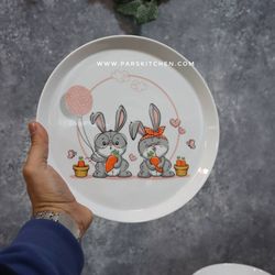 بشقاب تخت 24 هپی ربیت عالی