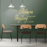 استیکر چوبی آرتافرین طرح "if you believe in yourself anything is possible"