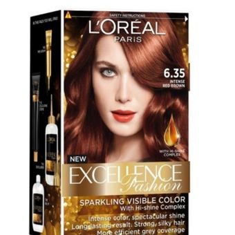 کیت رنگ موی لورال Loreal Excellence شماره 6.35 رنگ Copper Brown