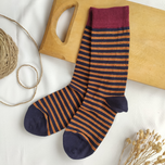 جوراب ساقدار مردانه طرح رینگی ریز برند بارکد