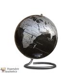 کره جغرافیایی 20  پایه هندسی رنگبندی (نقره ای-طلایی-آبی-سفید-مشکی )