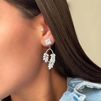 گوشواره جواهری گندم 1077