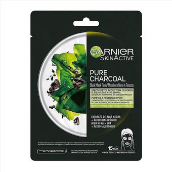 ماسک صورت ورقه ای گارنیه Garnier مدل Pure Charcoal حاوی زغال فعال