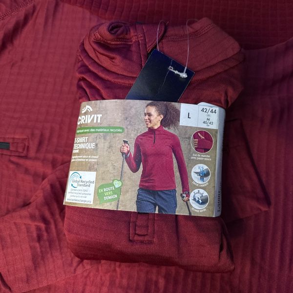 T-shirt technique Crivit نیم‌زیپ ترمال کریویت کد 2310