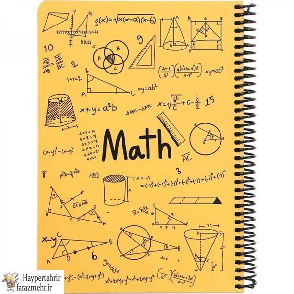 دفتر  دات نوت (DOT NOTE)  فرمولی 100 برگ جلد سخت در طرح های ( ریاضی-شیمی -زیست- فزیک-فارسی-عربی)
