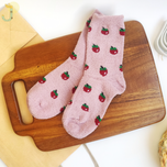 جوراب نیم ساق بوکله زنانه طرح میوه برند COCO & HANA