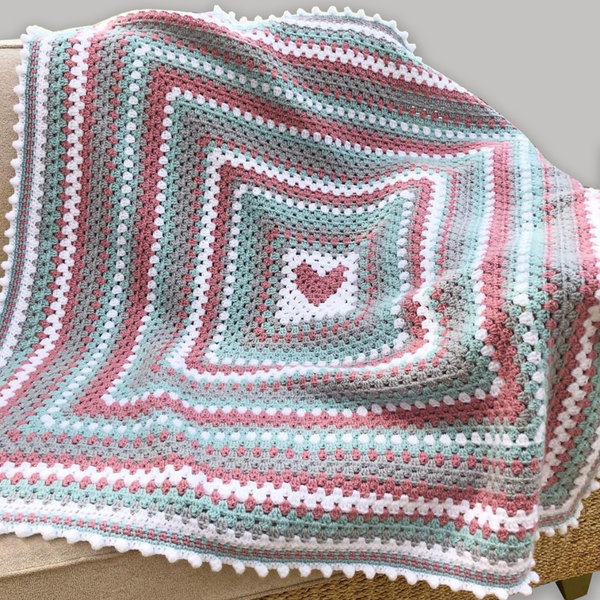 پتو/ شال مبل قلاب بافی مدل لاولی