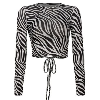 نیم تنه زنانه پپا مدل Zebra