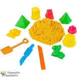 خمیر شنی آریا 300و 500 گرمی ( شن جادویی ) همراه با 12 ابزار مناسب برای شن بازی