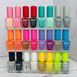 لاک ناخن پاستیلی GNV beauty در 24 رنگ فوق العاده جذاب 15میل