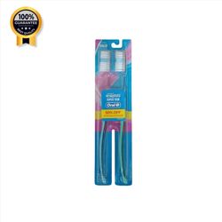 مسواک اورال بی Oral-b اورجینال مدل Super thin برس خیلی نرم Extra soft بسته دو عددی سبز و آبی