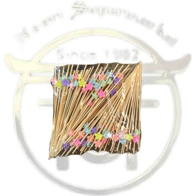 سیخ فینگر فود ستاره رنگی 12 سانت 100 عددی