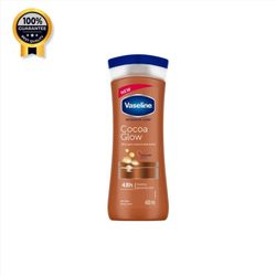 لوسیون بدن شکلاتی وازلین Vaseline اورجینال مدل Cocoa Glow حجم 400 میل