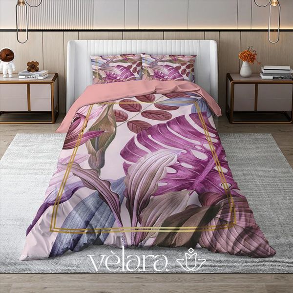 سرویس روتختی پارچه ترک برند ولارا طرح گل‌وگیاه کد R 381