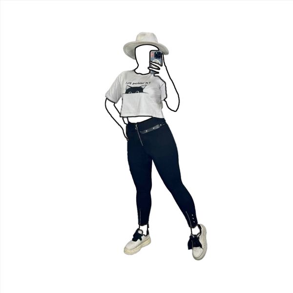 تیشرت کراپ زنانه طرح دار