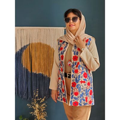 کت گلدوزی شده با دست کد C0501