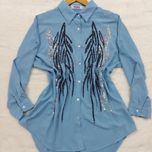 شومیز طرح برگ کد 105