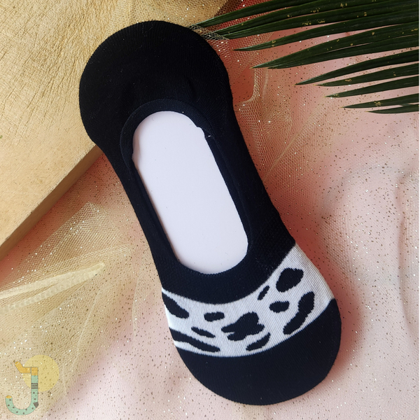 جوراب کالجی زنانه سفید مشکی وارداتی