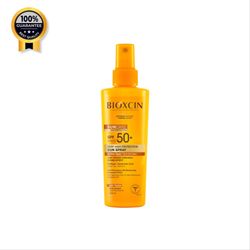 اسپری ضدآفتاب بیوکسین Bioxcin اورجینال حاوی کلاژن و هیالورونیک اسید با Spf50 حجم 200 میل