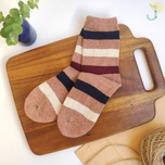 جوراب ساقدار پشمی زنانه طرحدار برند COCO & HANA