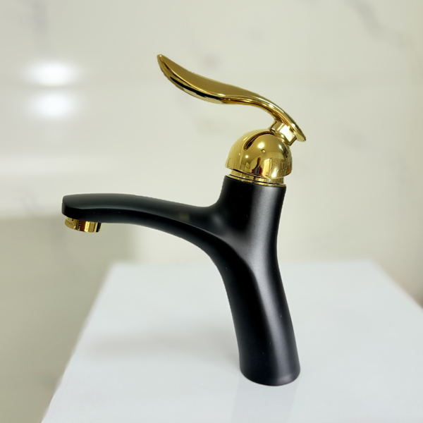 شیر روشویی اسناپل مدل رُهام | طراحی مدرن، بدنه برنجی، پرلاتور کم‌مصرف