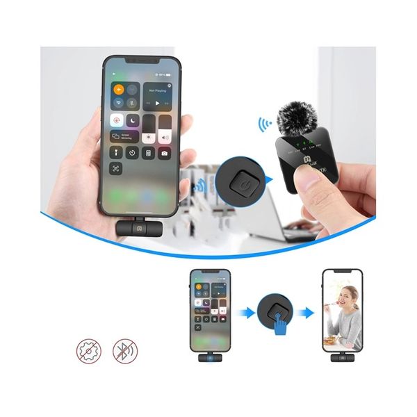 میکروفون بی سیم دو کاناله Puluz PU648B Type C