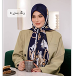 روسری ابریشم توییل طرح گل