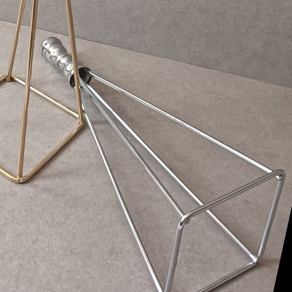 جا شمعی فلزی طرح روشنا