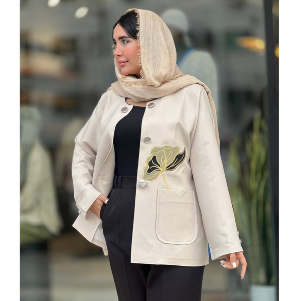 ✅️مدل:کت مازراتی کج راه گلدوزی