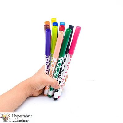 ماژیک اسکول فنس 12 رنگ پازلی Schoolfans FA92404