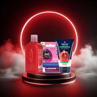 پک هدیه بهداشتی یلدایی انار و شاهتوت بسته 3 عددی