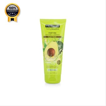 ماسک صورت خاک رس فریمن Freeman اورجینال پاک کننده حاوی آواکادو و جو دو سر حجم 175 میل