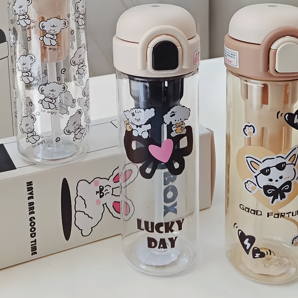 قمقمه طرح خرس بامزه دتاکس BPA FREE 600 ml