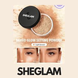 پودر فیکس بیک رنگ قهوه ای لایت شیگلم ( Sheglam Baked Glow Setting Powder )