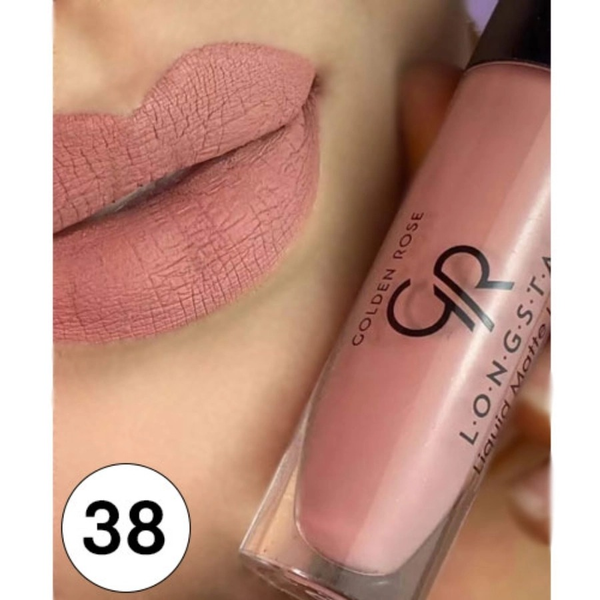 رژ لب مایع گلدن رز مات اصل (شماره 01 تا 47)