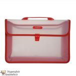 کیف سمیناری پاپکو (PAPCO) کد HSNB-KFCT رنگبندی شفاف با نوار ( آبی - مشکی - قرمز- زرد-سبز-دودی )